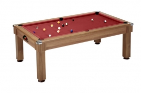 Billard Windsor 7ft Ch�taignier tapis rouge