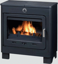 Po�le � bois Deville Saphir noir
