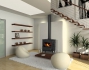 Po�le � bois Franco Belge Limousin beige